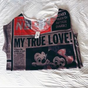 NEWSPAPER MICKEY TEE